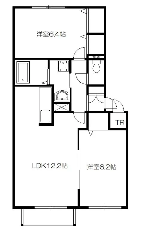 ルミエールⅡ 202号室の間取り図